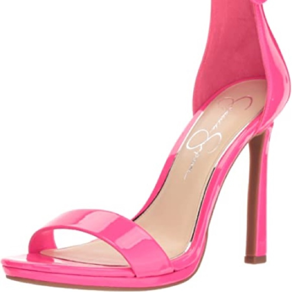 Jessica Simpson Plemy Fluorescent Pink Stiletto 8